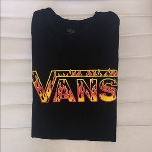 Flaming / Fire Vans T-shirt [ small]